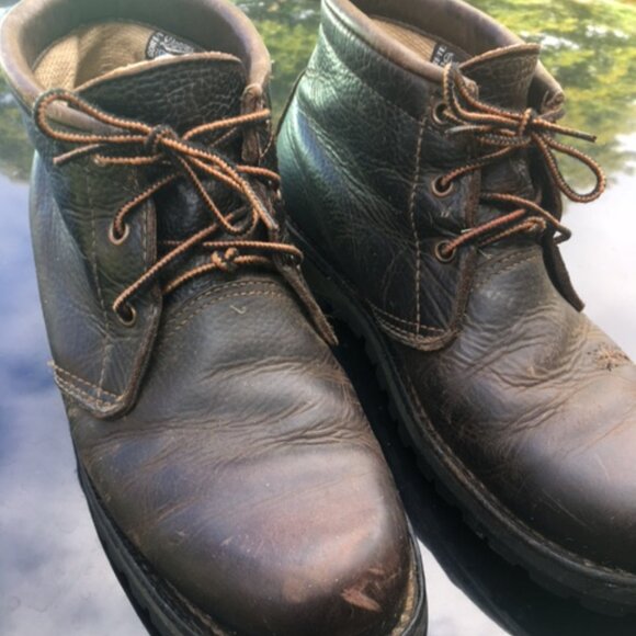 Danner Brown Lace Up Work Boots Size 8.5 - Picture 1 of 7